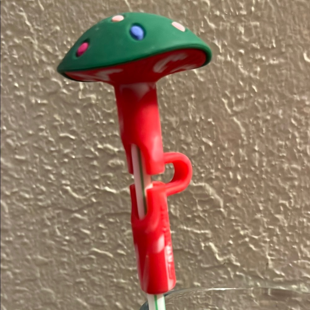 Colorful Mushroom Straw Cover